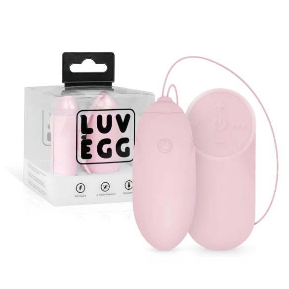 LUV EGG - Ovo Vibratório com Controle Remoto e Recarregável (Rosa)