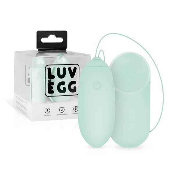 LUV EGG - Ovo vibratório recarregável com controle remoto (verde)
