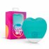 Vibrador Recarregável "Good Vibes Oron" com Coração - Turquesa