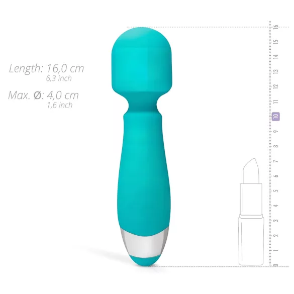 Good Vibes Aida - vibrador massageador resistente à água - silicone turquesa