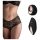 Pantyrebel - Calcinha vibratória com rádio, recarregável - preto (S-L)