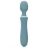 Bloom Orchid Wand - vibrador massageador recarregável - silicone turquesa