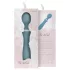 Bloom Orchid Wand - vibrador massageador recarregável - silicone turquesa