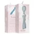 Bloom Orchid Wand - vibrador massageador recarregável - silicone turquesa