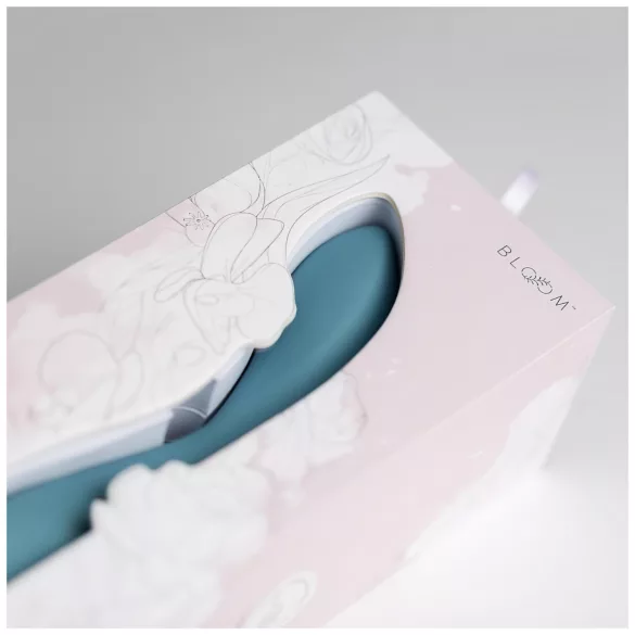 Bloom Rose - vibrador ponto G recarregável silicone turquesa