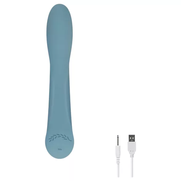 Bloom Rose - vibrador ponto G recarregável silicone turquesa
