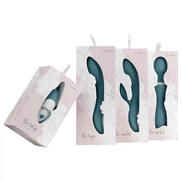 Bloom Tulip - vibrador clitóris recarregável - silicone - turquesa