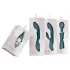 Bloom Tulip - vibrador clitóris recarregável - silicone - turquesa