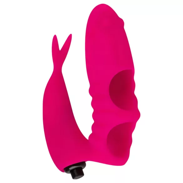 Easytoys Finger - vibrador de dedo 2 em 1 - silicone rosa