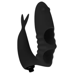 Easytoys Finger - vibrador de dedo 2 em 1 - silicone preto
