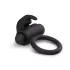 EasyToys Bunny - anel peniano vibratório - silicone preto