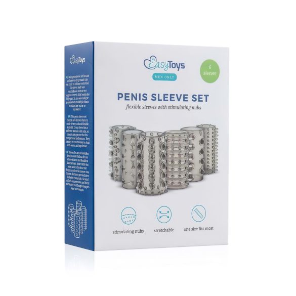 Conjunto de Capas Penianas Easytoys - Cinza (6 peças)