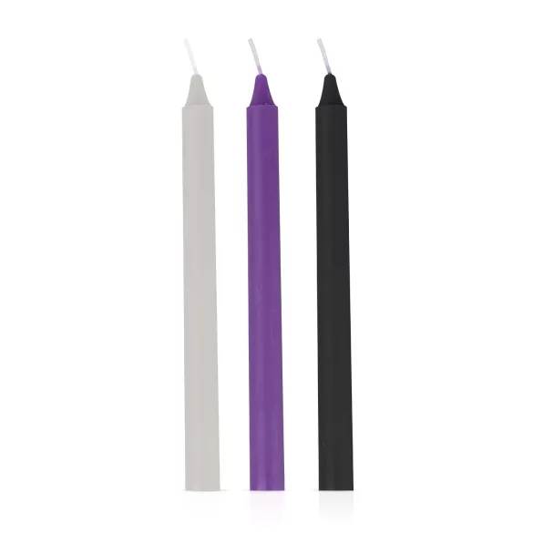 Sensual Hot Wax - vela para BDSM - conjunto corporal cera quente (3 unidades)