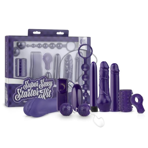 LoveBoxxx Super Sexy - Conjunto com Vibrador (9 peças)
