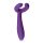Easytoys Couple - vibrador para casais, recarregável e à prova d'água (lilás)