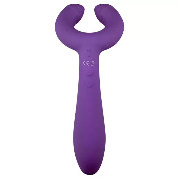 Easytoys - vibrador casal recarregável à prova d’água - lilás