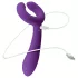Easytoys - vibrador casal recarregável à prova d’água - lilás