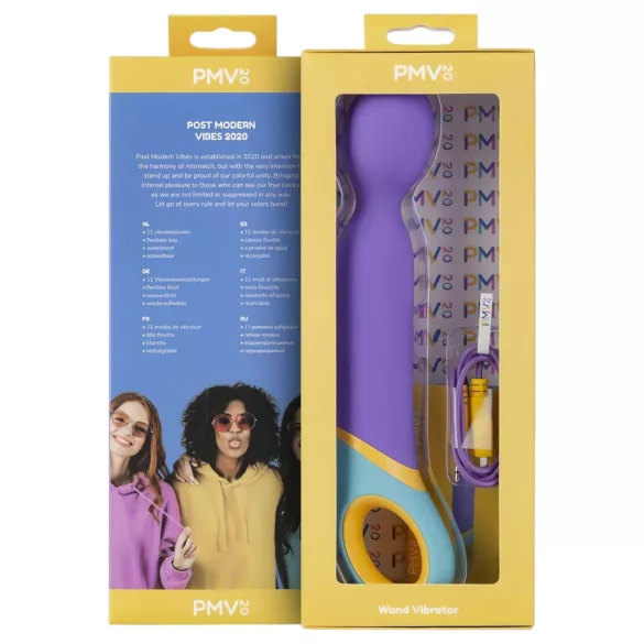 PMV20 - Vibrador varinha recarregável - massageador clitoriano - silicone lilás