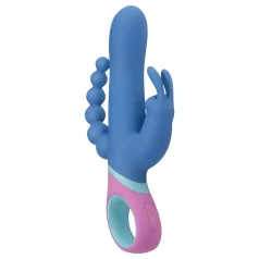 PMV20 Vice Double - vibrador rotativo triplo - silicone azul
