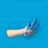 Vibrador Giratório Triplo PMV20 Vice Double (Azul)