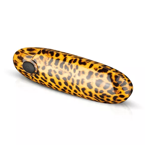 Panthra Asha - vibrador recarregável em formato de batom (leopardo-preto)