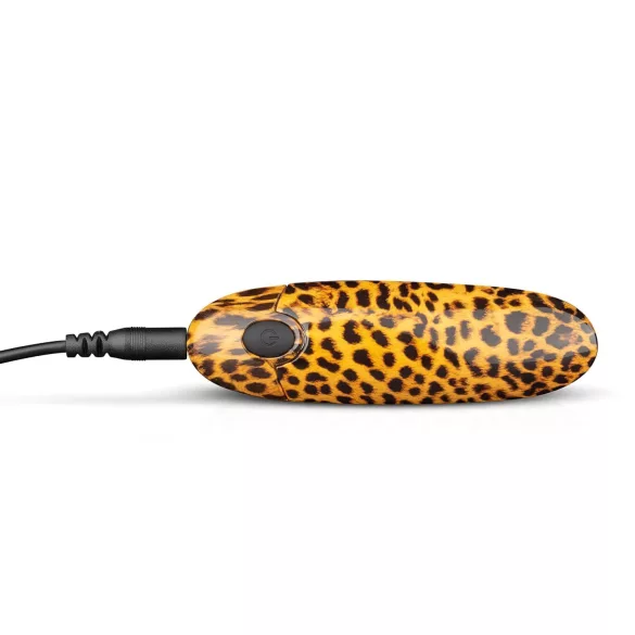 Panthra Asha - vibrador recarregável em formato de batom (leopardo-preto)