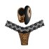 Panthra Tania - Calcinha Vibratória (Leopardo-Preto)
