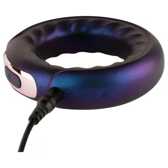 Hueman Saturn - anel peniano vibratório recarregável à prova d'água - roxo