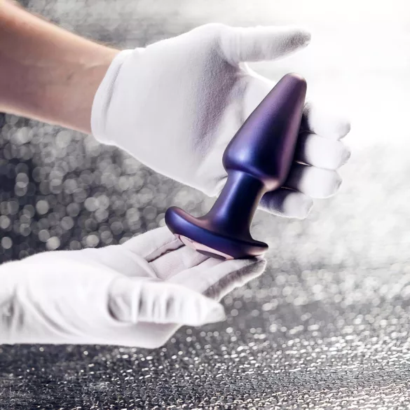 Hueman Asteroid - vibrador anal com contas giratórias - silicone roxo