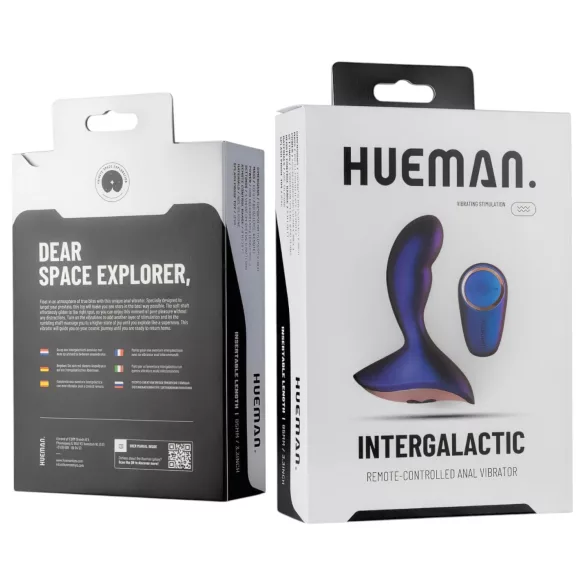 Hueman Intergalactic - vibrador anal - 7 modos - silicone lilás
