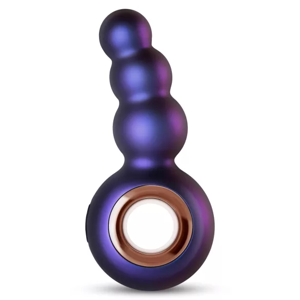 Hueman Outer Space - vibrador anal com pérolas recarregável - roxo
