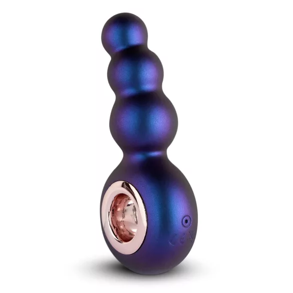 Hueman Outer Space - vibrador anal com pérolas recarregável - roxo