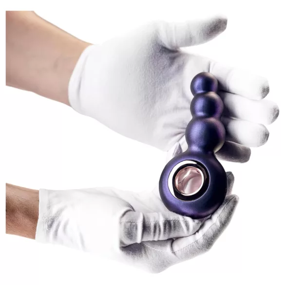 Hueman Outer Space - vibrador anal com pérolas recarregável - roxo