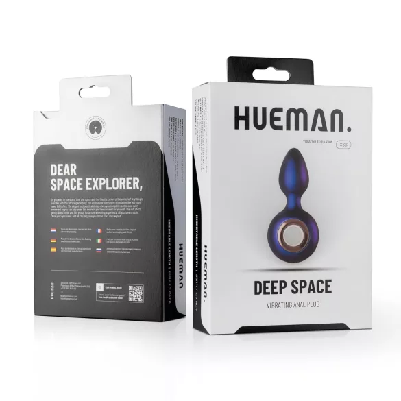 Hueman Deep Space - vibrador anal recarregável - roxo