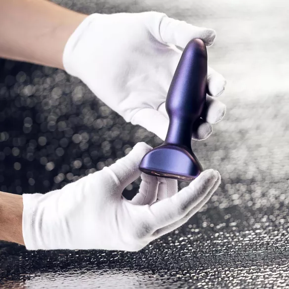 Hueman Space Force - plug anal vibratório com função de impulso - silicone roxo