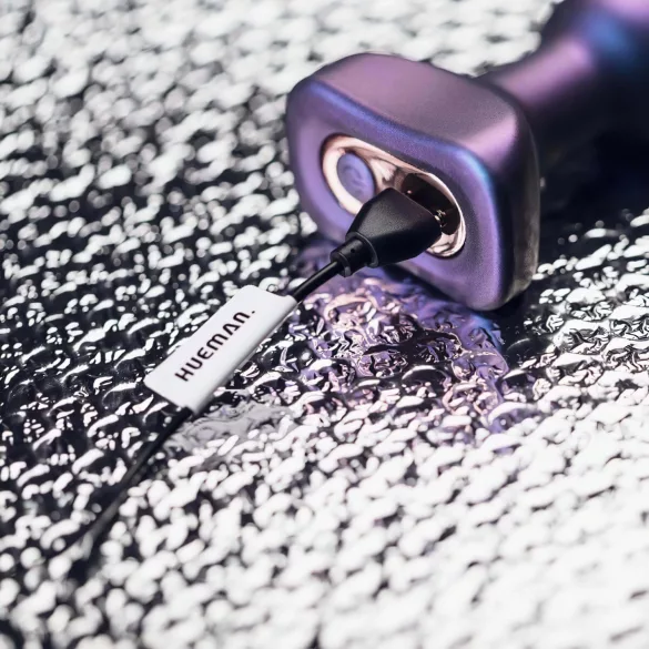Hueman Space Inveder - vibrador anal recarregável à prova d'água roxo