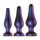 Hueman Comets - Conjunto de Plugs Anais de Silicone (3 Peças) - Roxo