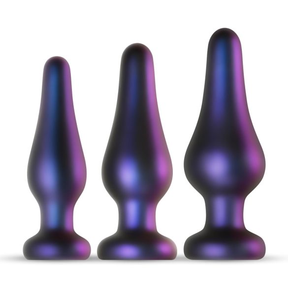 Hueman Comets - Conjunto de Plugs Anais de Silicone (3 Peças) - Roxo