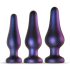 Hueman Comets - Conjunto de Plugs Anais de Silicone (3 Peças) - Roxo