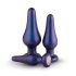 Hueman Comets - Conjunto de Plugs Anais de Silicone (3 Peças) - Roxo