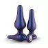 Hueman Comets - plug anal silicone - kit 3 peças - roxo