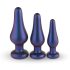 Hueman Comets - Conjunto de Plugs Anais de Silicone (3 Peças) - Roxo