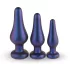 Hueman Comets - plug anal silicone - kit 3 peças - roxo