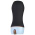 CRUIZR CM06 - Masturbador vibrante a pilha, gemedor (preto-azul)