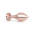 Plug Anal Rosé Dourado - com Pedra Preta