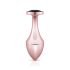 Plug Anal Rosé Dourado - com Pedra Preta