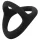 Easytoys Desire Ring - anel peniano e escrotal flexível - silicone preto