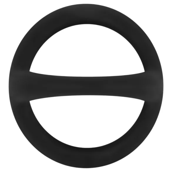 Easytoys Desire Ring - anel peniano e escrotal flexível - silicone preto