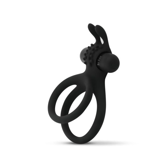 Easytoys Share Ring - anel vibratório para pênis e escroto (preto)