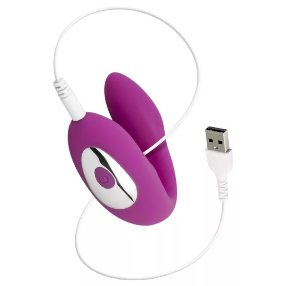Easytoys Tap Dancer - vibrador casal com controle remoto à prova d'água rosa
